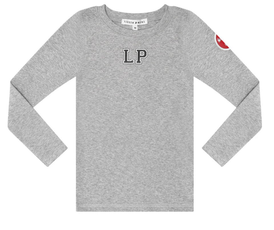 Little Parni Grey Girls Est LS Tshirt
