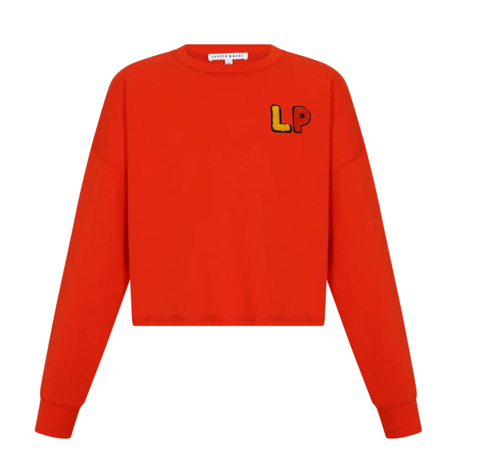 Little Parni Orange LP Crop Top