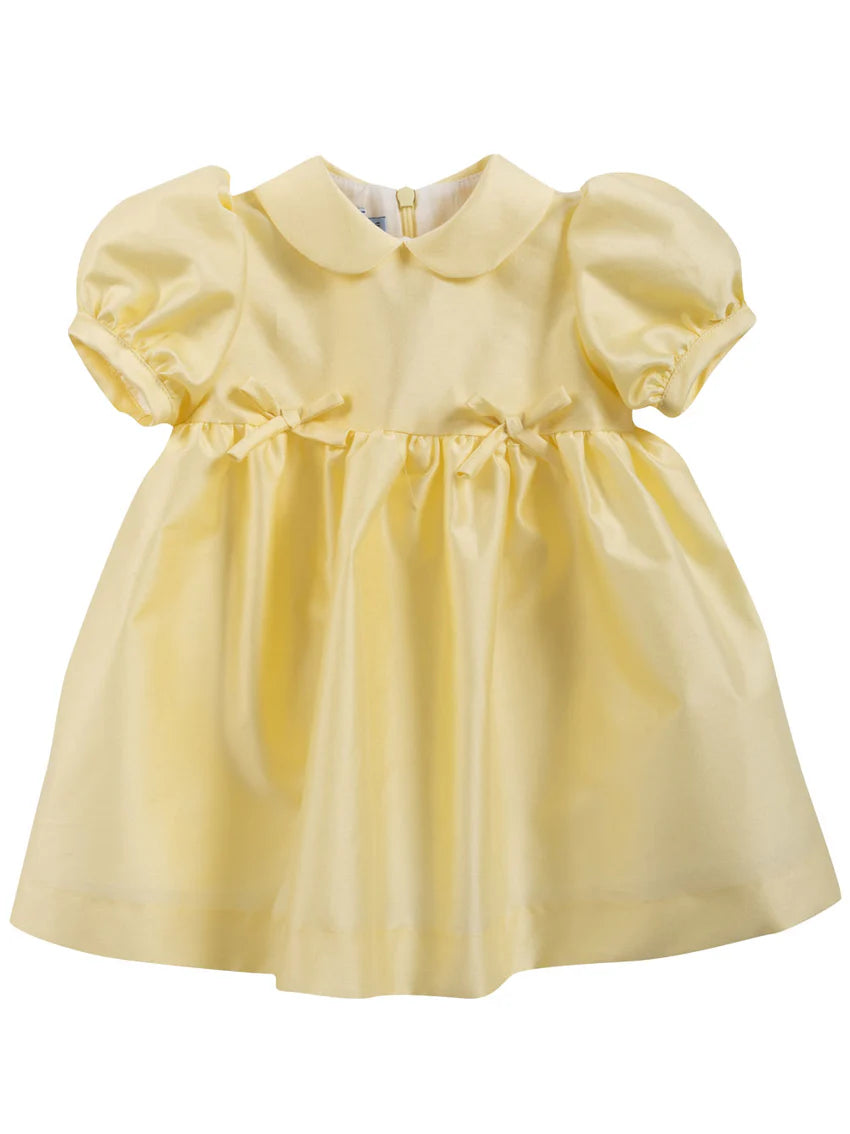 Mimisol Yellow Bow Embellished Dress