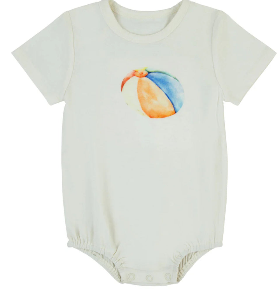 Ra and Da Ball Print Romper