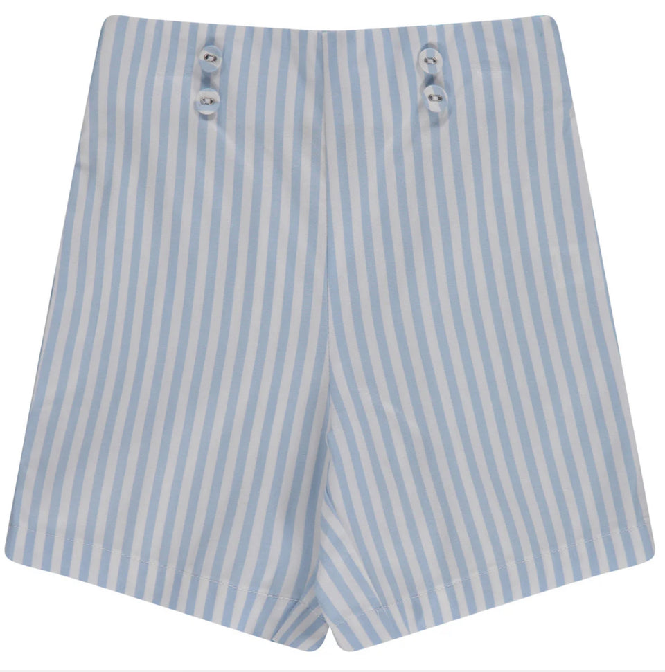 Jaybee Blue/White Striped Shorts