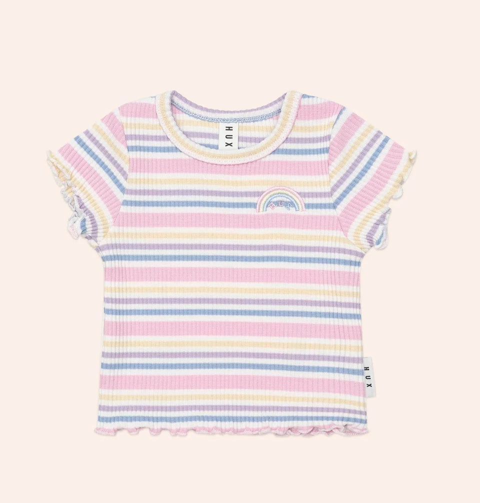 Hux Rainbow Stripe Tshirt