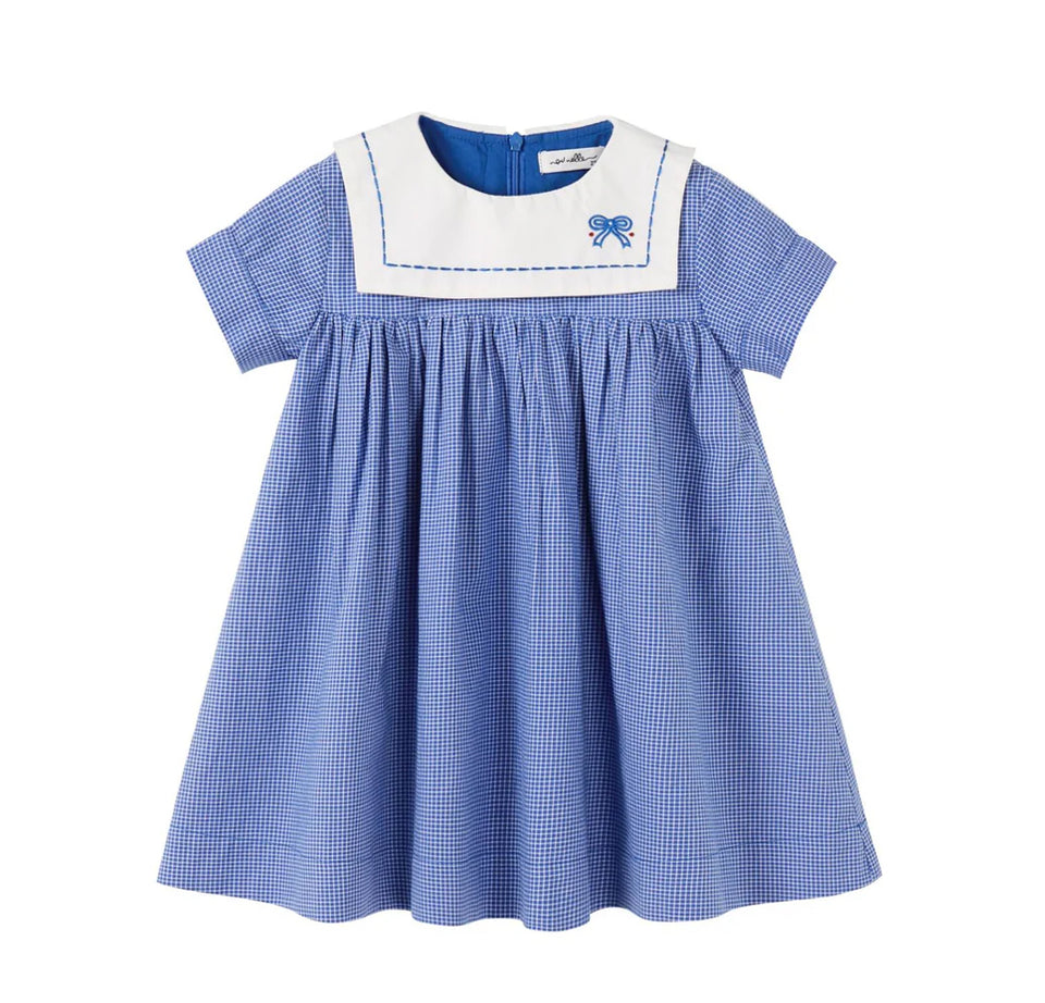 Nou Nelle Bib Checkered Dress