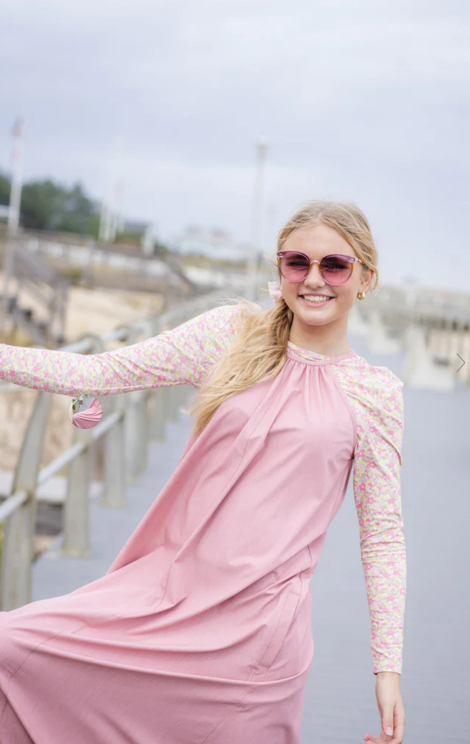 Poet Pink Lily Jumper