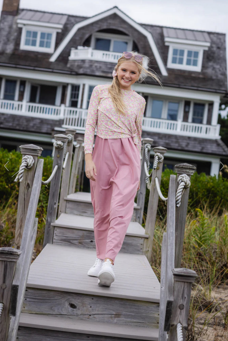 Poet Pink Lily Jumper