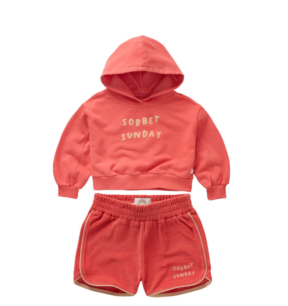 Sproet and Sprout Rose Petal Sweatshirt w/Terry Short Set