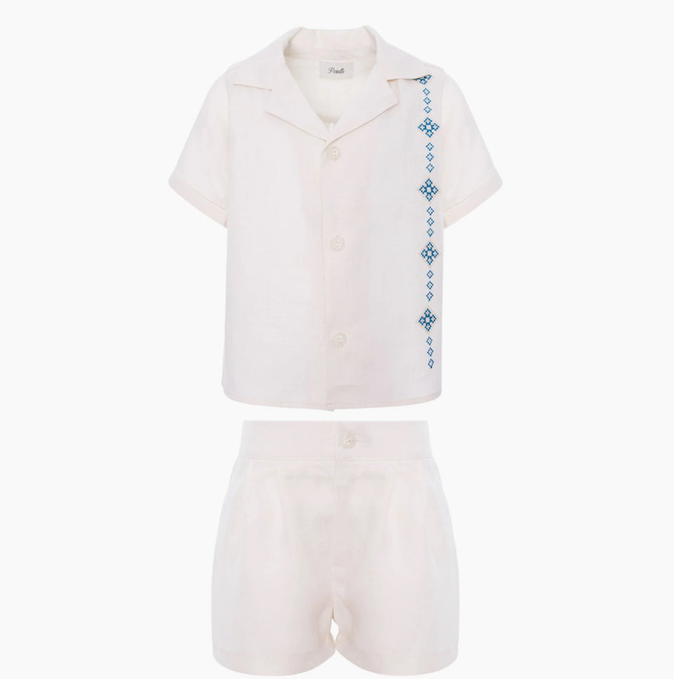 Pernille Blue Embroidery Set
