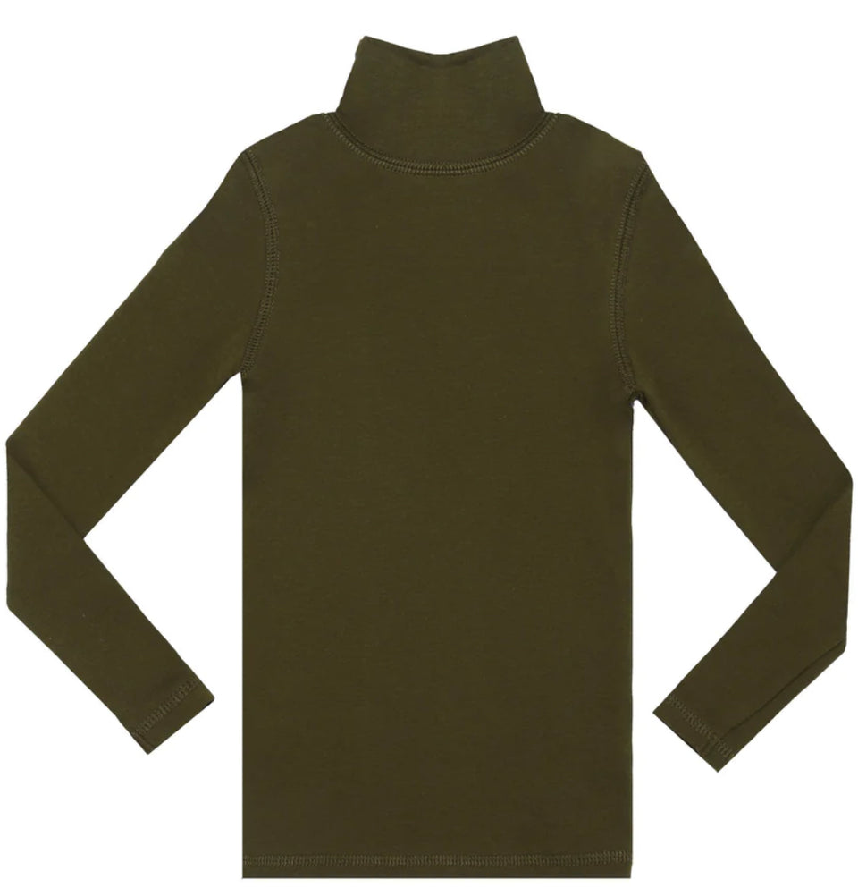 Little Parni Green Turtleneck