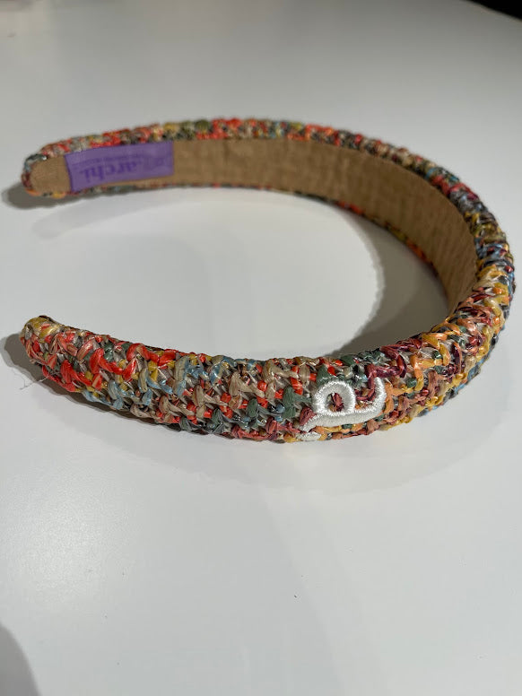 Archi Multicolor Raffia Headband