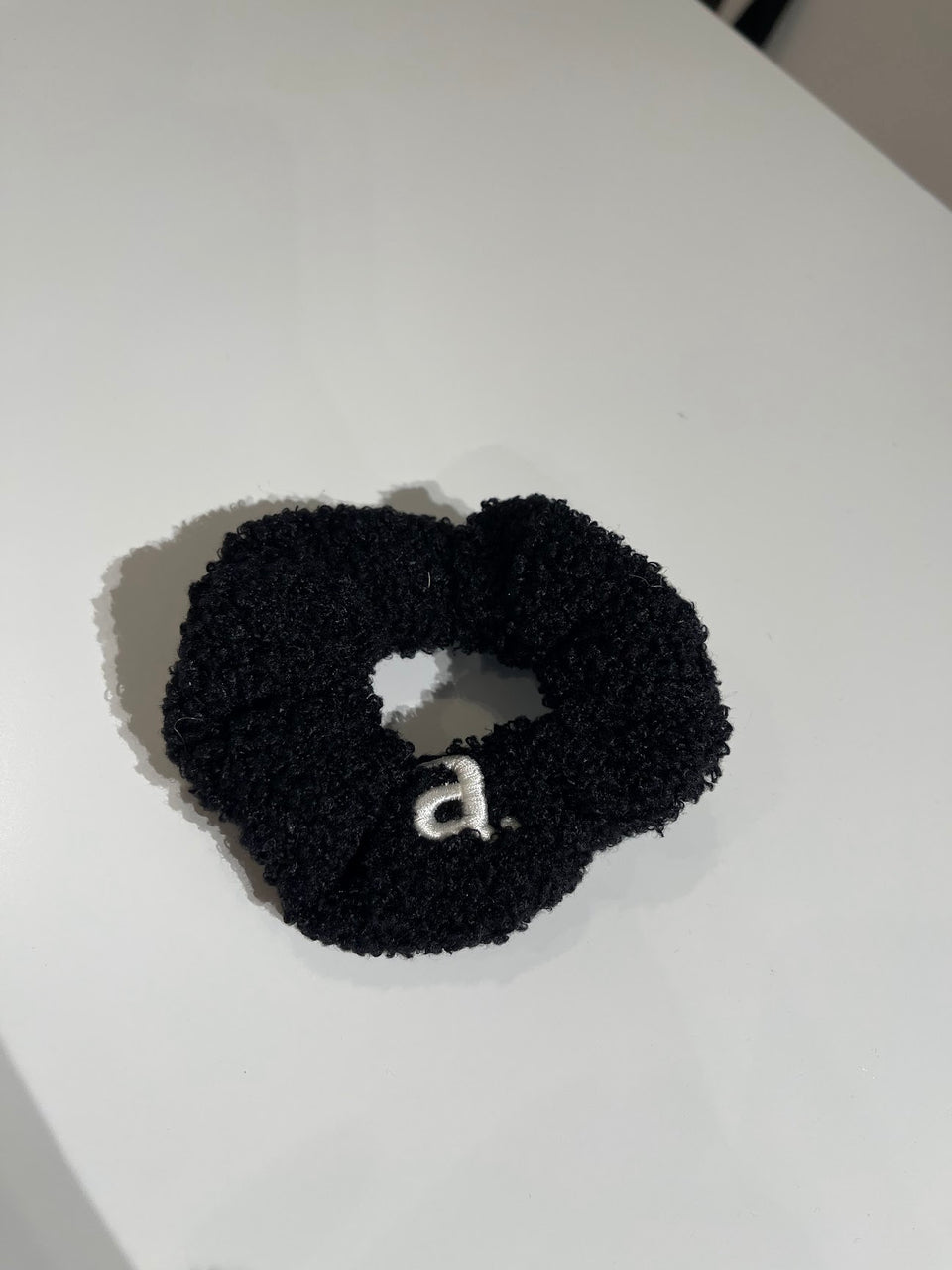 Archi Black Sherpa Scrunchie