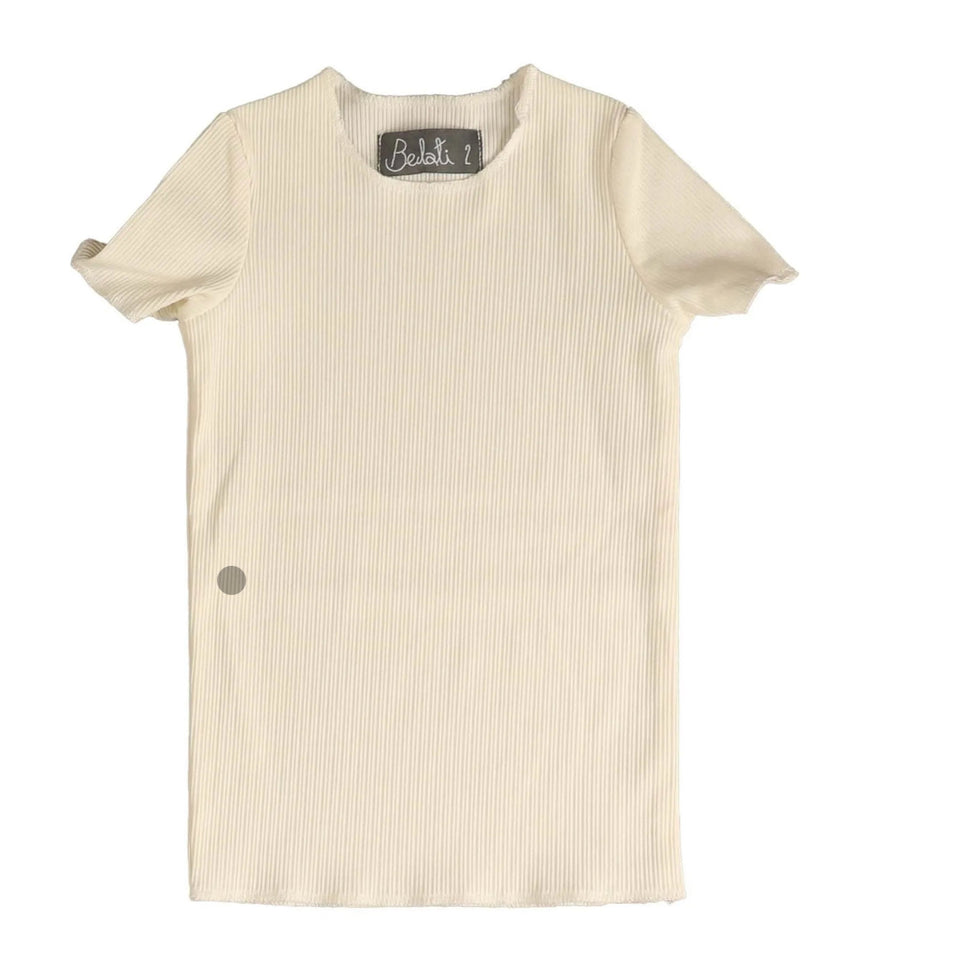 Belati Ivory Short Sleeve Shell