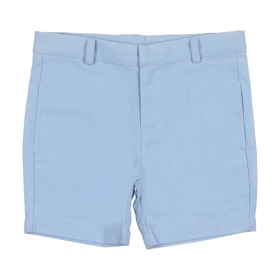 Sweet Threads Soft Light Blue Ace Woven Shorts