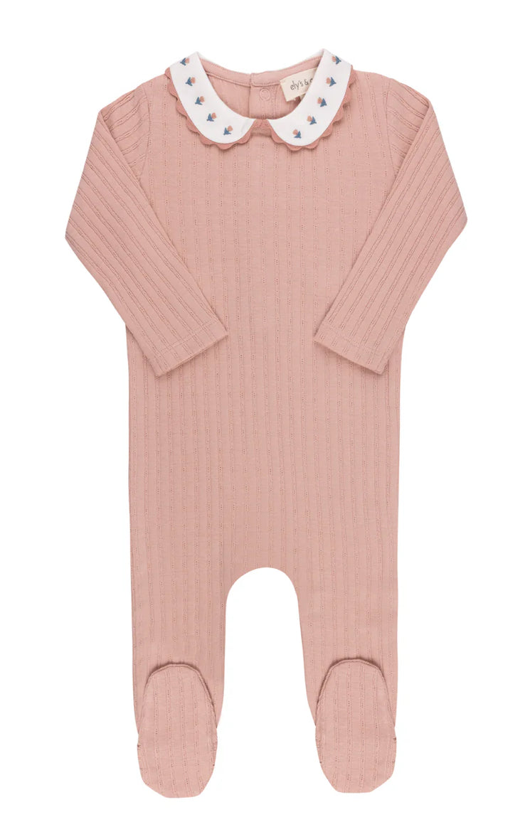 Loom Rose Tulip Collar Footie