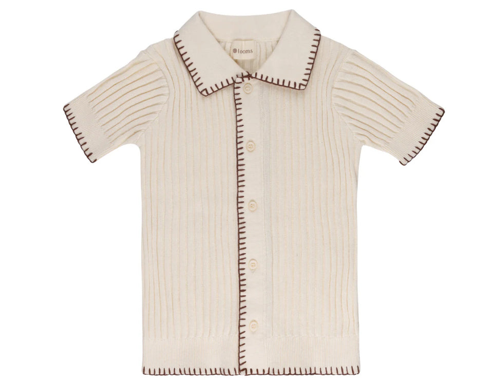 Loom Natural Stitch Knit Top