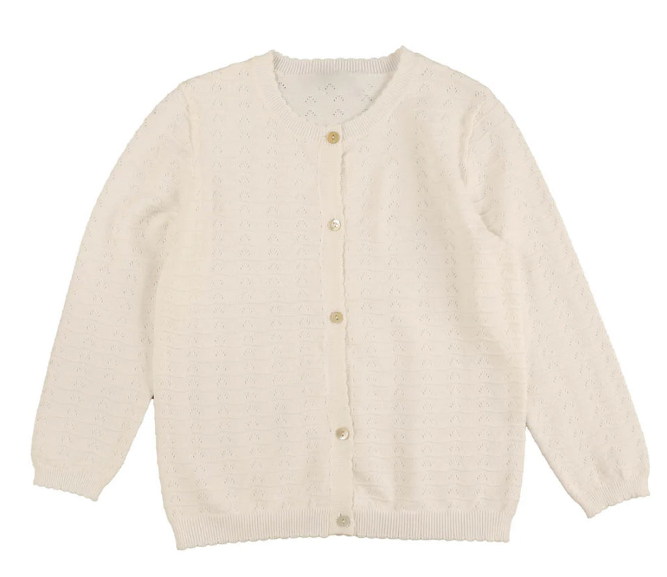 Noma White Knit Cardigan