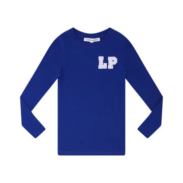 Little Parni Royal Blue Long Sleeve Varsity T-Shirt
