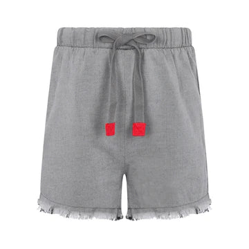 Little Parni Washed Black Denim Shorts