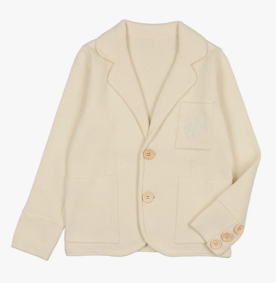 Sweet Threads Cream Knit Blazer