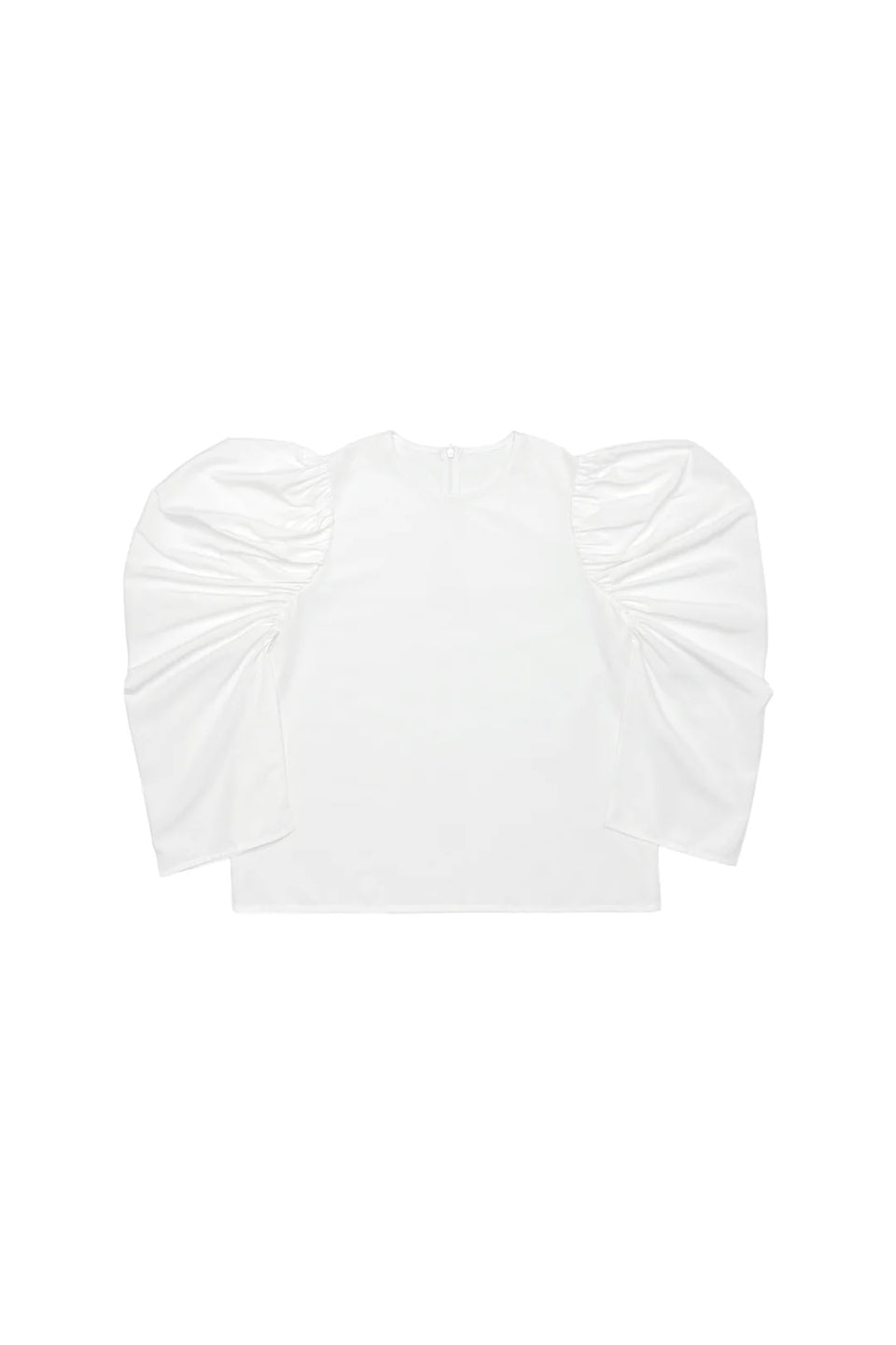 Elle Oh Elle White 3/4 Puff Sleeve Top