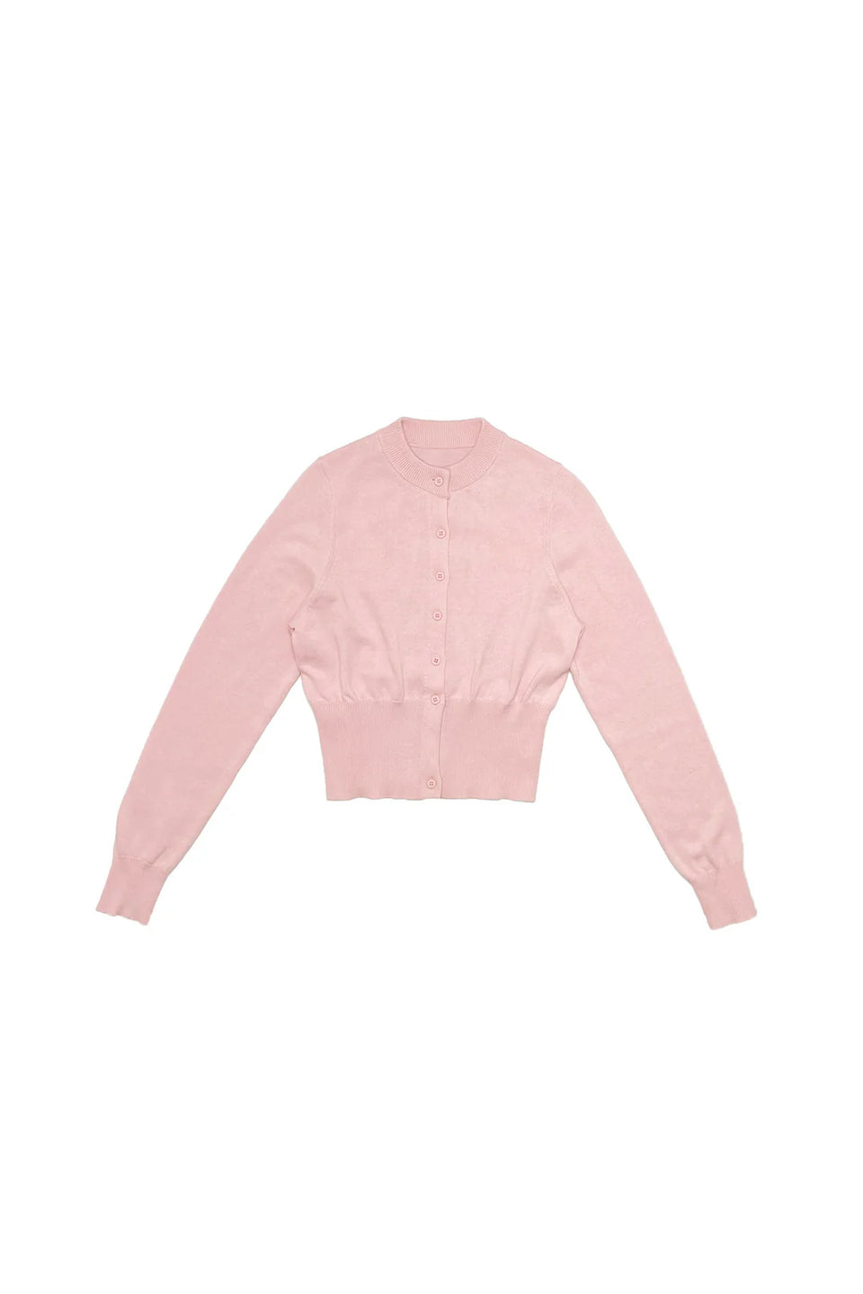 Elle Oh Elle Light Pink Cropped Cardigan