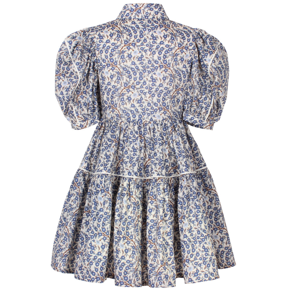 Jessie & James Ditsy Blue Flower Glistening Dress