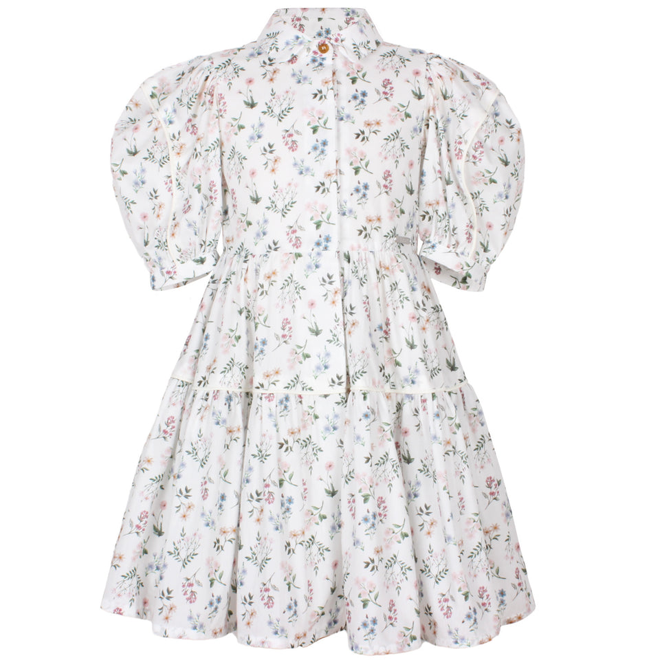 Jessie & James Annie Flower Print Glistening Dress