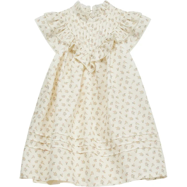 Cera Una Volta Cream Flower Sandra Dress