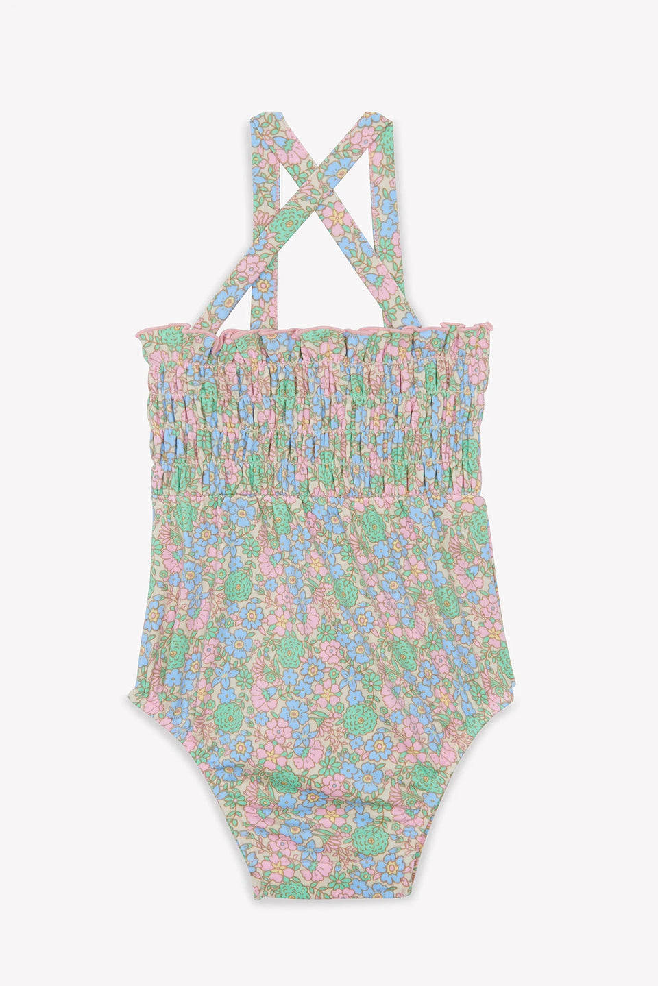 Bonton Vintage Floral Baby Swimsuit