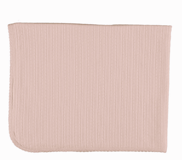 Bebe Organic Pointelle Blanket in Blush