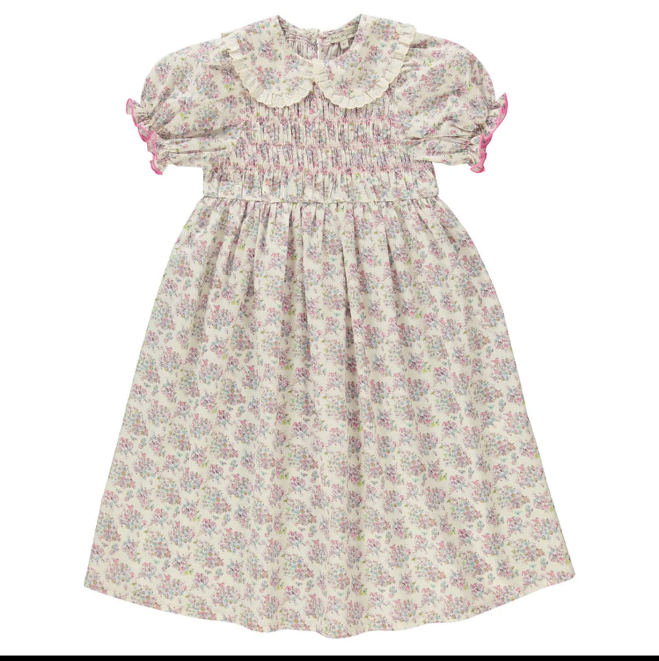 Bebe Organic Ruby Dress Fleur- Short Sleeves