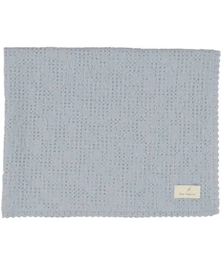 Bebe Organic Waffle Blanket in Sea