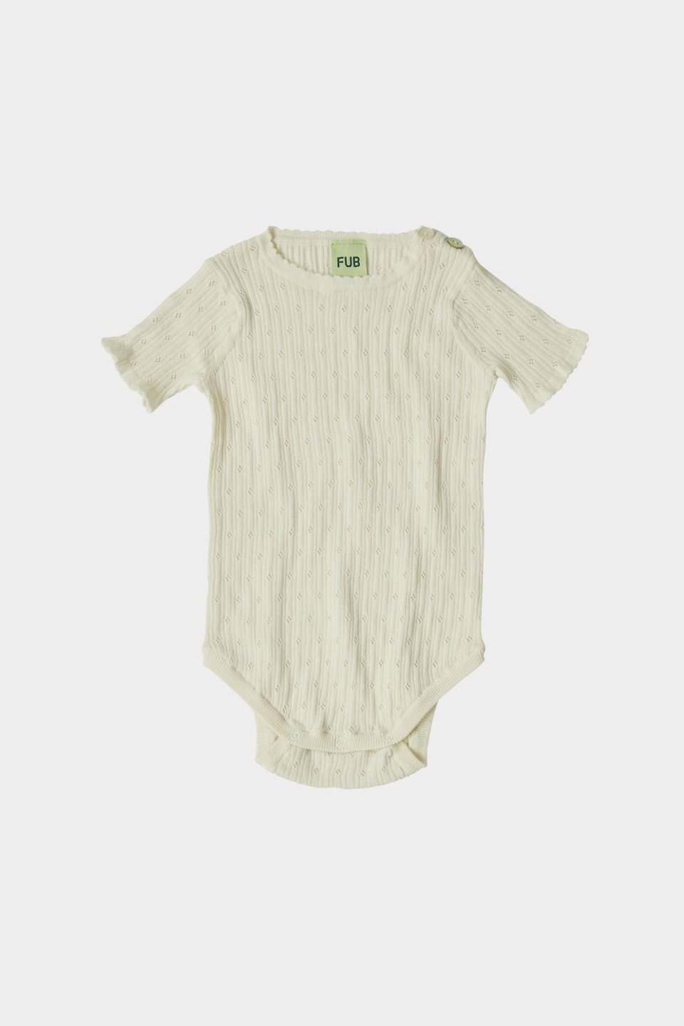 Fub Cream Knit Onesie