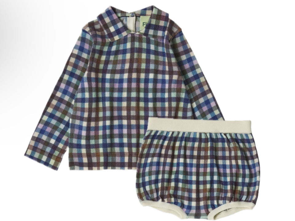 Fub Plaid Knit Set