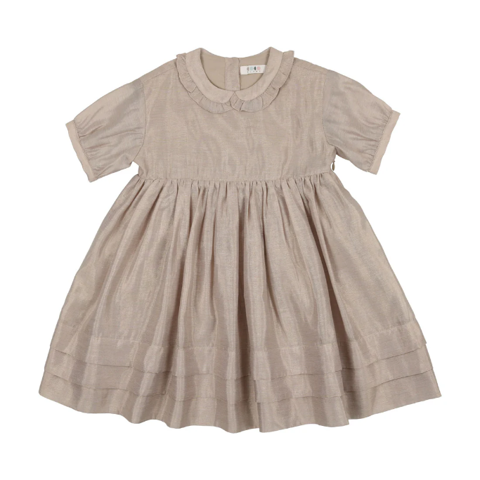 Coco Blanc Dressy Collared Dress-Short Sleeves