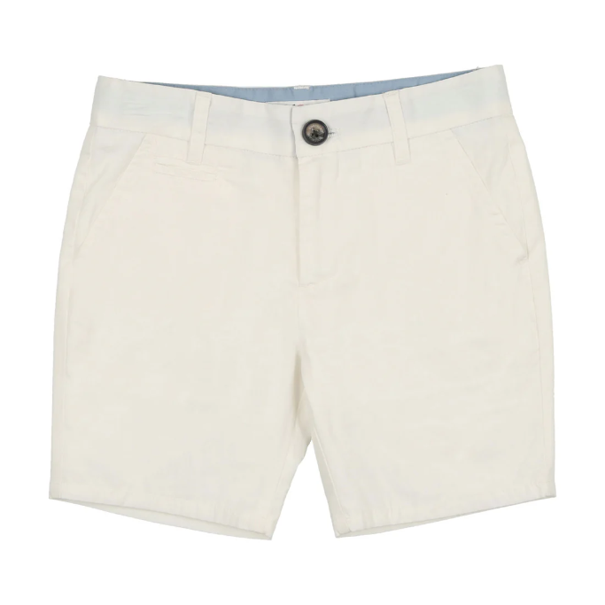 Coco Blanc White Shorts with Button