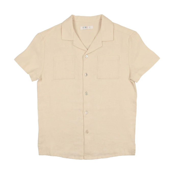 Coco Blanc Tan Linen Shirt