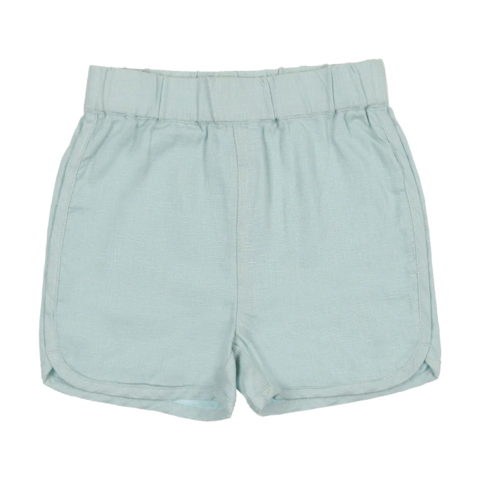 Coco Blanc Blue Linen Elastic Short