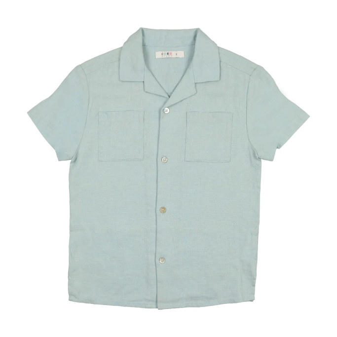 Coco Blanc Blue Linen Shirt