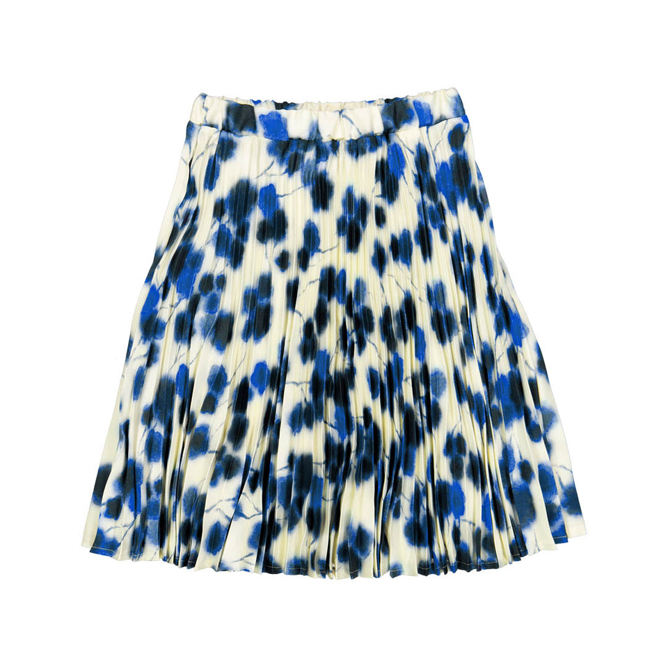 Olivia Rohde Silky Blue Floral Skirt