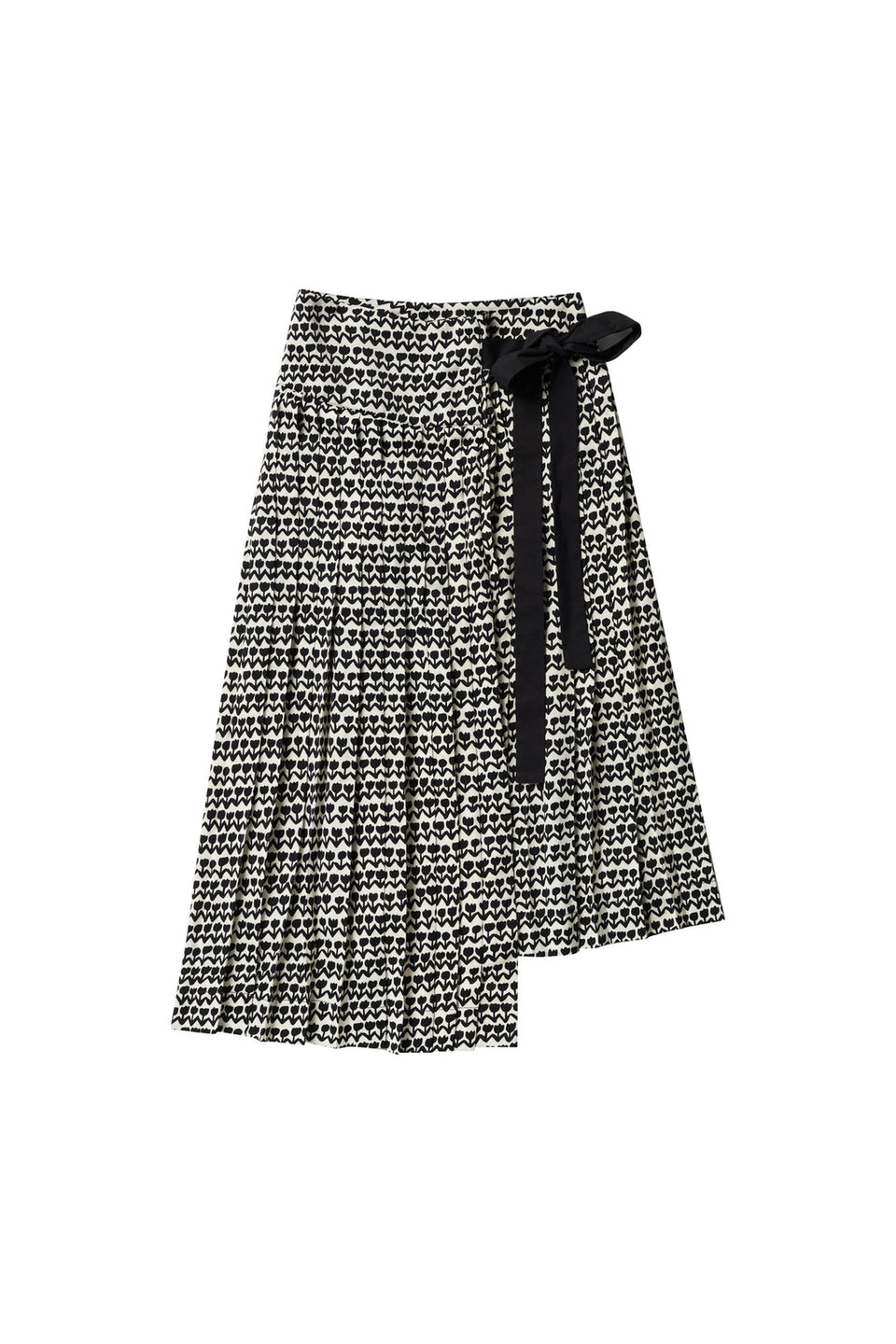 Zaikamoya Black Tulip Tie Skirt