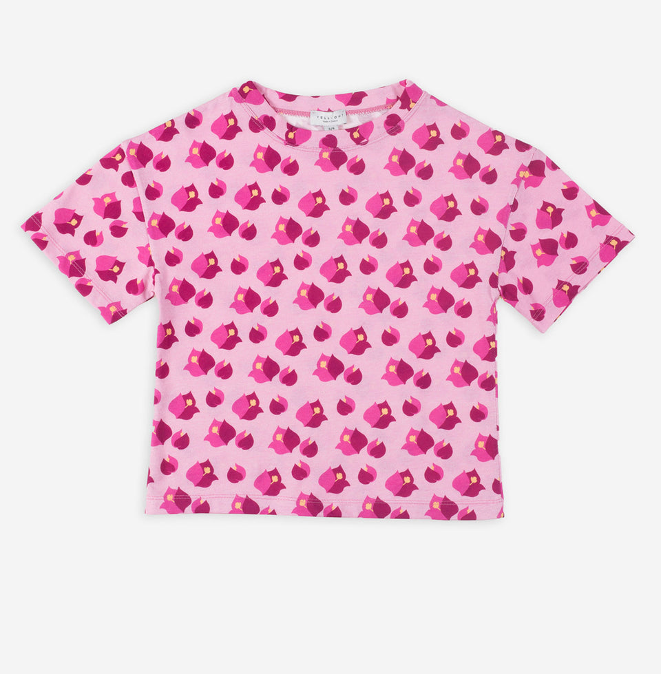 Yell-Oh Pink Bouganvillea Long Sleeve T-Shirt