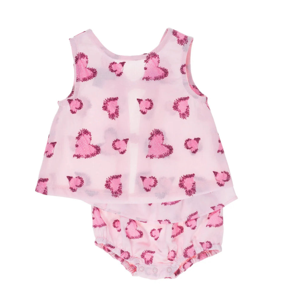 Yell-Oh Embroidered Heart Bloomer Set