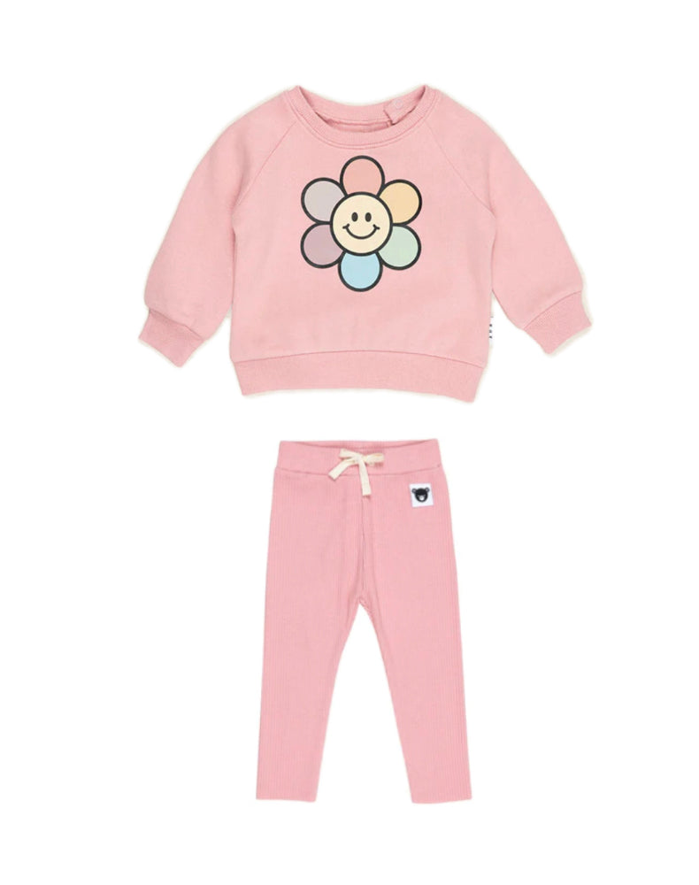 Hux Pink Set with Colorful Sunflower Set