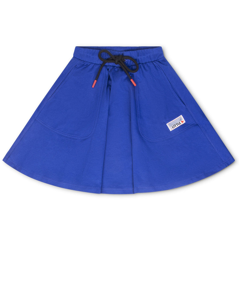 Little Parni Royal Blue Varsity Short Skirt