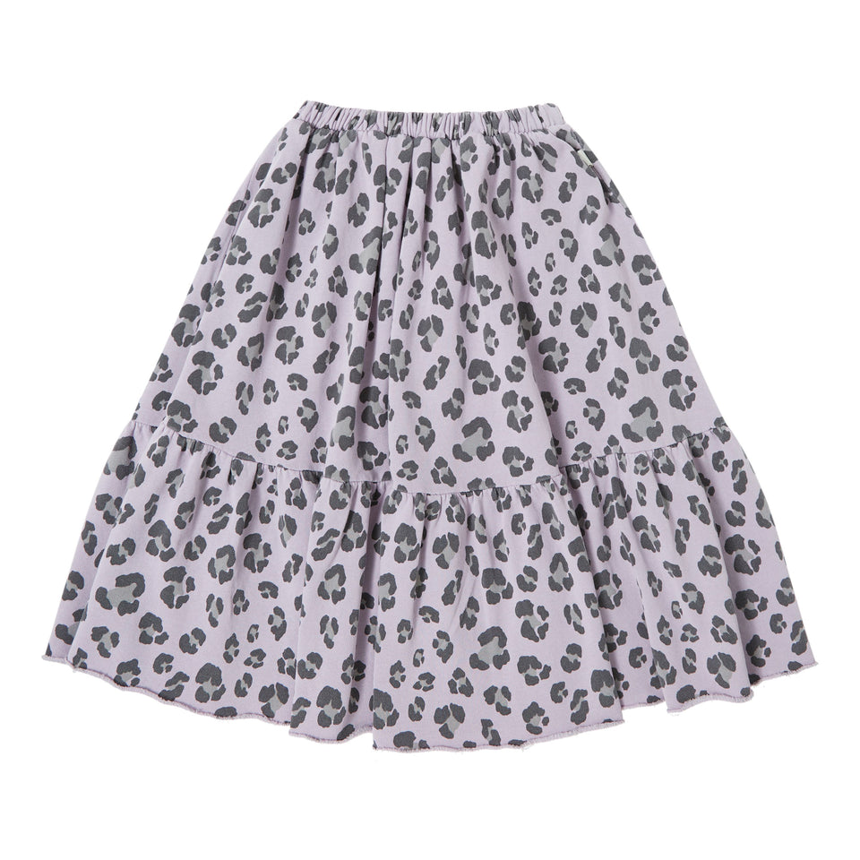 Tocoto Vintage Purple Animal Print Plush Skirt