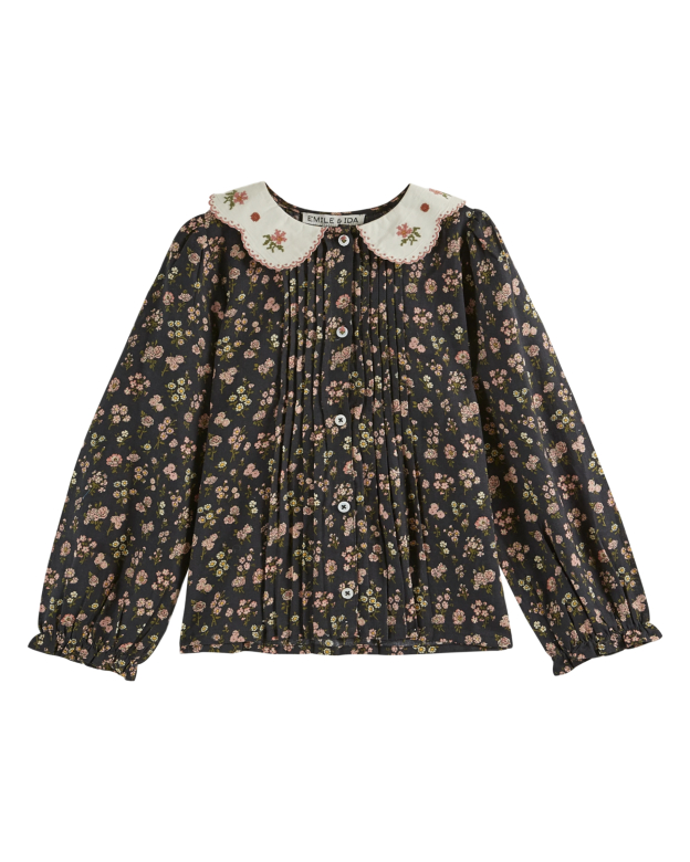 Emile & Ida Champetre Noir Blouse