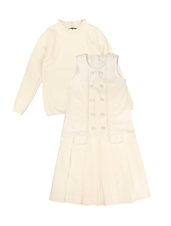 Belati Ivory Suba Jersey Jumper w/ White Knit