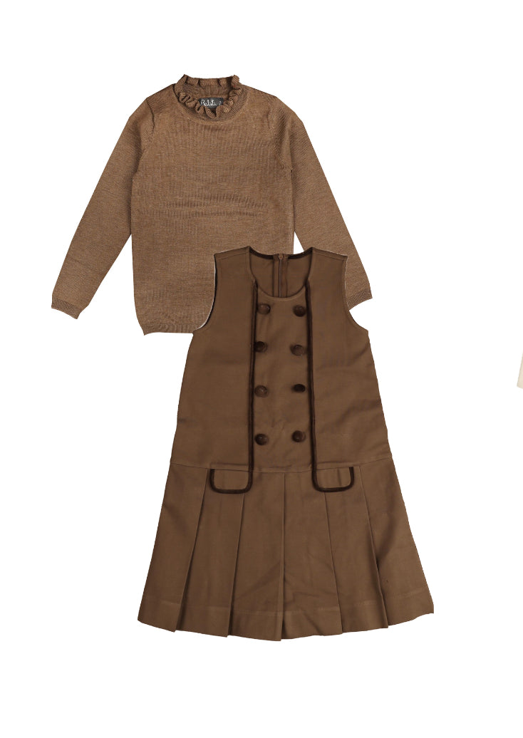 Belati Mocha Suba Jumper w/ Mocha Knit Set