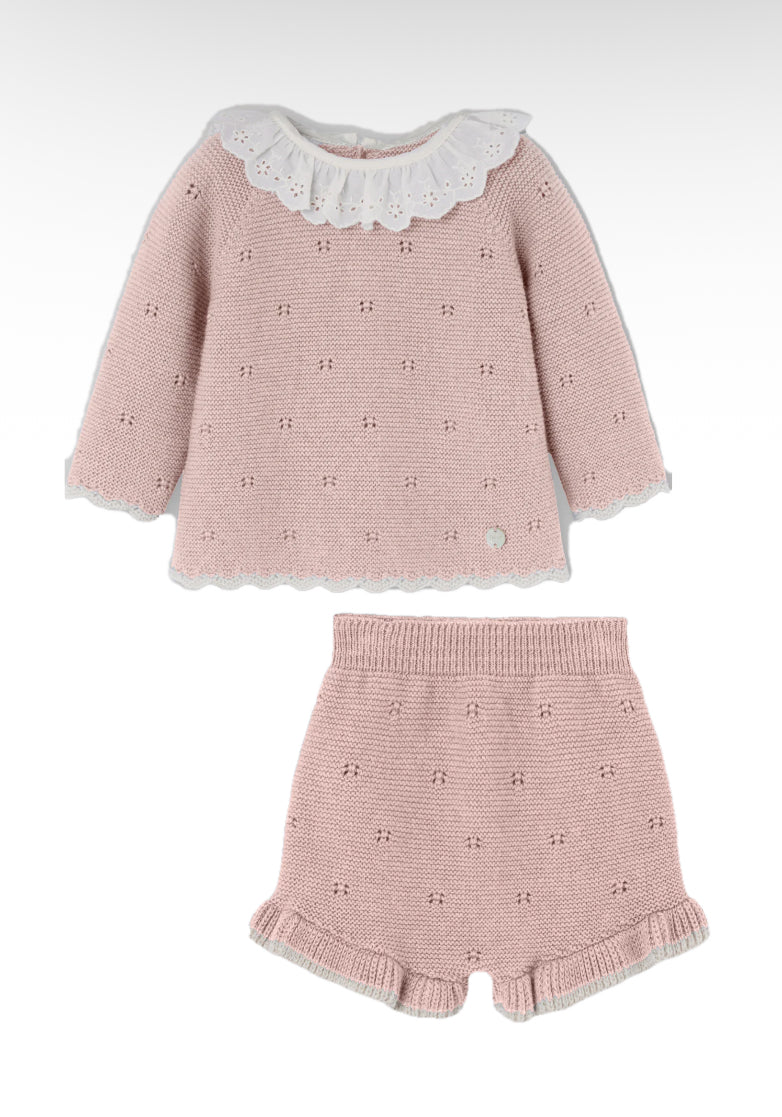 Paz Powder Pink Knit Set
