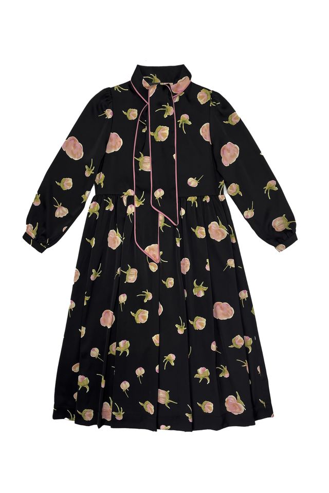 Zaikamoya Thelma Pink Flower Dress